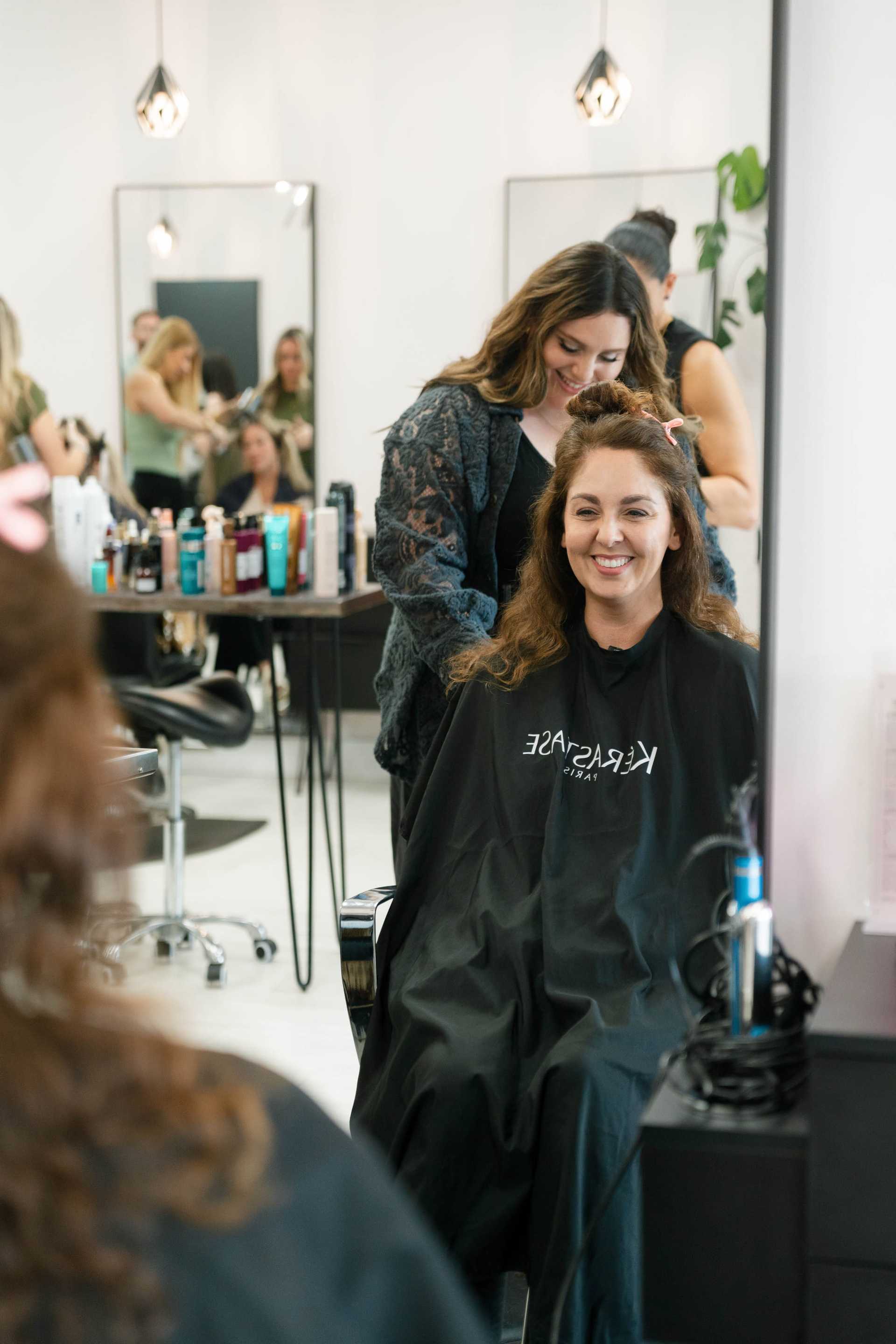 Luxury salon consultation designed to create a customized hair color and healthy hair transformation